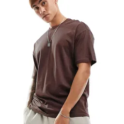 Aux India Company Men Solid Round Neck Pure Cotton T-shirt-image-84