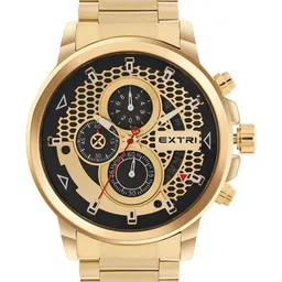 EXTRI Men Dial & Stainless Steel Bracelet Style Straps Analogue Watch X6079-H-43