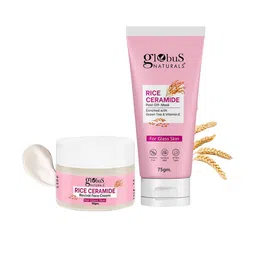 Globus naturals Set Of 2 Rice Ceramide Combo-Face Cream 50 g & Peel Of Mask 75 g-9