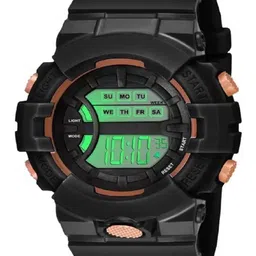 Hala Men Aluminium Dial & Bracelet Style Straps Digital Watch HL76- BLACK-13