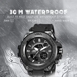 V2A Men Dial & Straps Analogue and Digital Watch V2A-CS-1706A-Grey-02 image 4