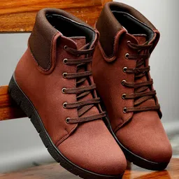 Flat n Heels Women Mid-Top Lace-Up Boots-32