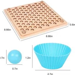 bestie toys Sorting Bead Toy | Color Matching, Sorting, and Counting Board image 2