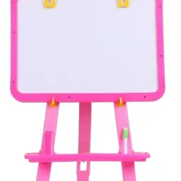 5 in 1 Dual sided Princess easel board for kids (white & black board)-18