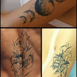 LICK Set Of 3 Matte Finish Realistic Semi Temporary Body Tattoo-52