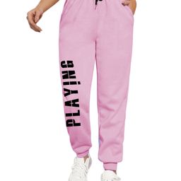 TABADTOD Women Printed Relaxed Joggers Trousers-image-101