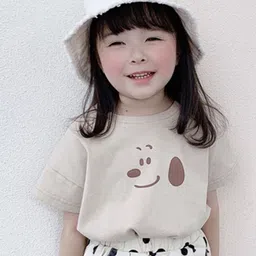 LULU & SKY Girls Graphic Printed Drop-Shoulder Sleeves Applique T-shirt-picture-40