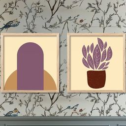WALLLANE Set of 2 Abstract Wood Wall Art-image-48
