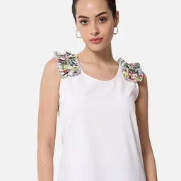 OTIRA Solid Sleeveless Top-picture-1