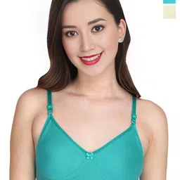Liigne Women Solid All Day Comfort Full Coverage Bra Pack Of 2-17