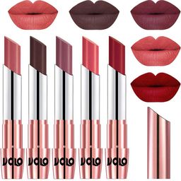 VOLO Set Of 5 Creme Matte Lipstick-17.5 g Each-32-35-36-37-43-image-43