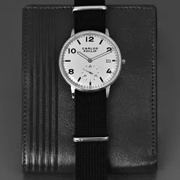 CARLOS PHILIP Men Brass Dial & Straps Analogue Watch Heritage 4470-1-picture-13