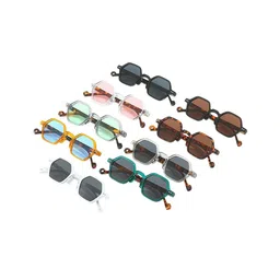 AUGEN Unisex Black Lens & White Other Sunglasses with-image-98