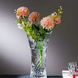 ceradeco Transparent Textured Flower Vase-image-78
