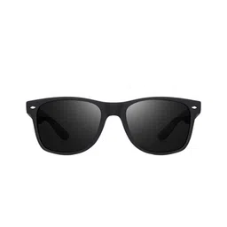 LEGEND EYEWEAR Unisex Black Lens & Black Square Sunglasses SGLHBHYUJQSYQJCF-26