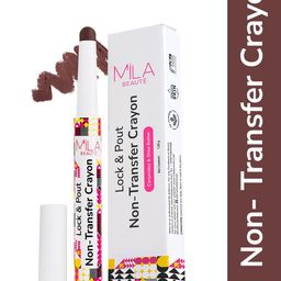 MILA BEAUTE Lock & Pout Matte Crayon Lipstick With Shea Butter - 1.25 g - Thank You Next-5
