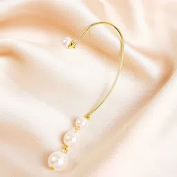 StyleCast x Revolte Gold-Plated Geometric Shaped Artificial Beads Beaded Ear Cuff-56