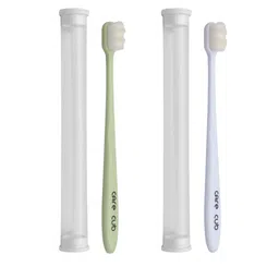 CARE CUB Set Of 2 Zig Zag Ultra Soft Nano 10,000 Bristles Toothbrush - Green & White-5