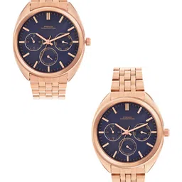 French Connection Unisex Pack of 2 Stainless Steel Analogue WatchFCN0113RGM-20