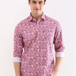 Allen Solly Men Slim Fit Floral Opaque Printed Casual Shirt-picture-45
