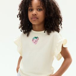 H&M Sequined Cotton Top-image-17