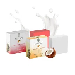 NARIYAL Set of Cream Of Coco Red Flag & Cream Of Coco Soap - 50 g Each-54