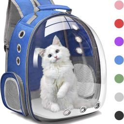 Cat Backpack Carrier Bubble Carrying Bag, Small Dog Backpack Carrier Black Backpack Pet Carrier-14