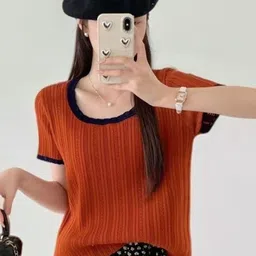 KPOP Women Round Neck Top-picture-21