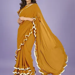 SAREEFLAME Pure Georgette Saree-image-76