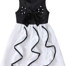 Hopscotch Grils Bow Accent Ruffled Casual Dress-picture-10