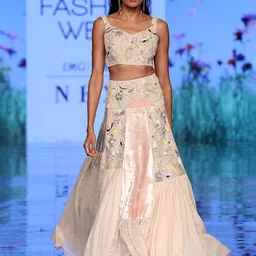 Payal Singhal Embellished Thread Work Ready to Wear Lehenga & Blouse-picture-23
