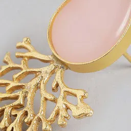 Anouk Gold-Plated Artificial Stones Studded Teardrop Shaped Drop Earrings image 4