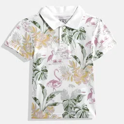 THE CHILDREN'S PLACE Boys Floral Printed Polo Collar T-shirt-picture-45