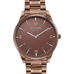 Sonata Men Brass Embellished Dial & Stainless Steel Straps Analogue Watch SP70049QM01-25