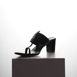 Froh Feet Block Pointed Toe Ethnic - Embellished Sandals Heels-9