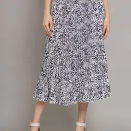 OTABU Pleated A-Line Midi Skirt-picture-22