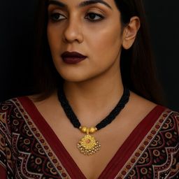 NINAMAAYRA Women Tanmaniya Mani Mala Thushi Mangalsutra-image-27