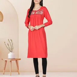 Fabclub Women Woven Design Festive Anarkali Kurta-55