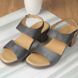 Mochi Women Open Toe Block Heel Sandals-image-61