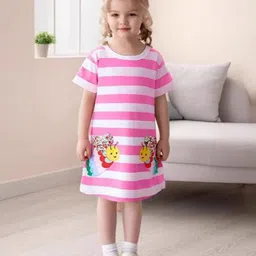 INCLUD Girls Striped T-shirt Dress-image-51