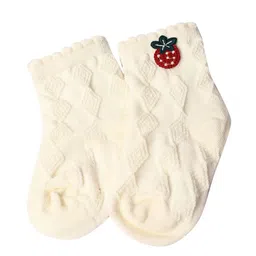 KIDOfash Infant Girls Embroidered Ankle Length Socks-46