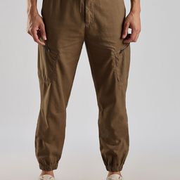 THE BEETEL HOUSE Men Relaxed Fit Cross Pocket Cargos Joggers-image-93