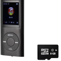 DRUMSTONE MP3 Player with 8GB SD Card, 1.8" LCD Screen, USB Port, FM Radio MP3 Player-image-46
