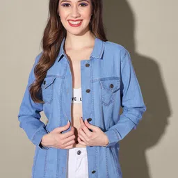 CORSICA Lightweight Longline Denim Jacket-29