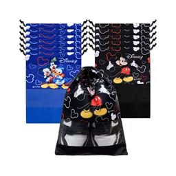 Aura Blue & Black 12 Pieces Printed Shoes Organisers-picture-8