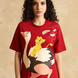 Kazo Women Printed Raw Edge T-shirt-picture-43
