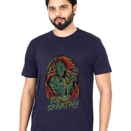 LA MILANO Men Graphic Printed Round Neck Pure Cotton Slim Fit T-shirt-image-54