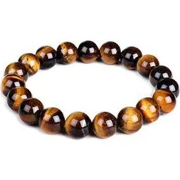 Divine souvenirs Unisex Brass-Plated Artificial Beaded Elasticated Bracelet-11
