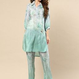 Moda Rapido Women Regular Pure Cotton Kurta with Trousers-picture-4