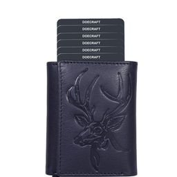 DOECRAFT Men Printed Leather Card Holder-46